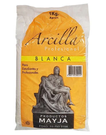 Arcilla Blanca Mayja de 1 KG x 6 Unds.