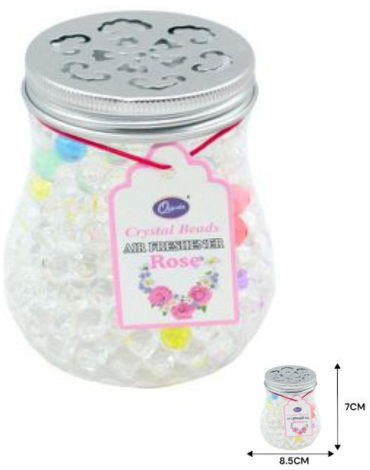 Aromatizantes Bolas de Gel Perfumado con Tapa de Aluminio x 12 Unds. Medida:7 x 8.5cm aprox.