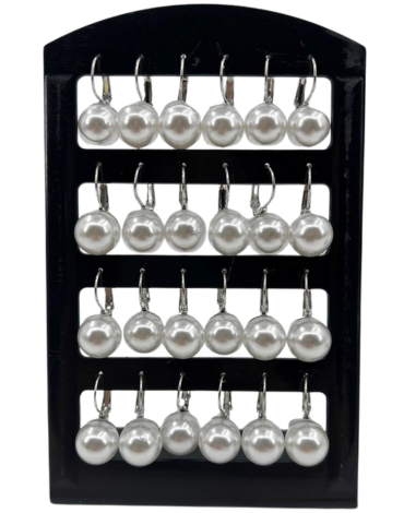 Aros Perla Colgante x 48 Pares.