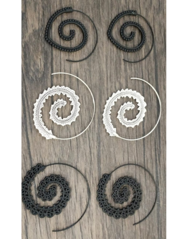 3 Set de Aros de Bohemios (1 Set Trae 12 Pares)