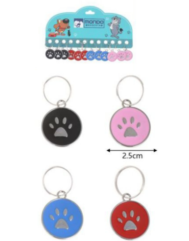 12 Set de Placas con Forma de Patita. Medidas: 2.5 cm aprox. (1 Set Trae 12 PCS)