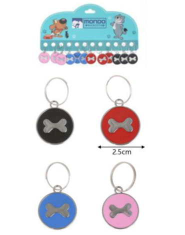 12 Set de Placas con Forma de Hueso. Medidas: 2.5 cm aprox. (1 Set Trae 12 PCS)