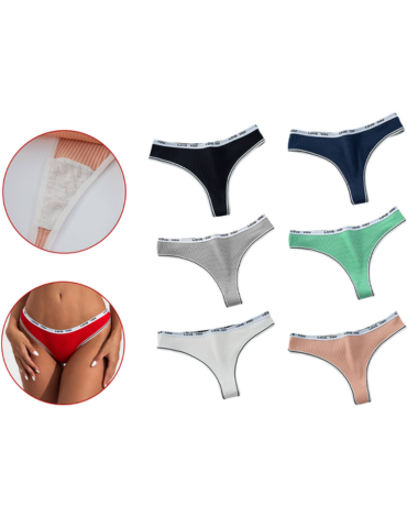 Bikini Acanalado Colores Surtidos x 24 Unds. Talla: M - L - XL