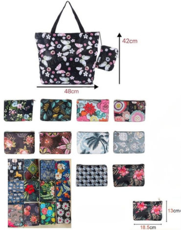 Bolsa Reutilizable con Cremallera Modelos Surtidos x 6 Unds. Medida: 48 x 42 cm aprox.