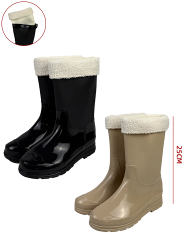 Botas de Agua Caña Alta Colores Surtidos x 36 Pares. Talla: 36 - 41