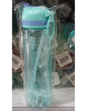 Botella de Agua Plástica Colores Surtidos x 12 Unds. Medida: 710 ml aprox.