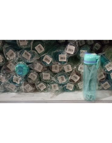 Botella de Agua Plástica Colores Surtidos x 12 Unds. Medida: 710 ml aprox.