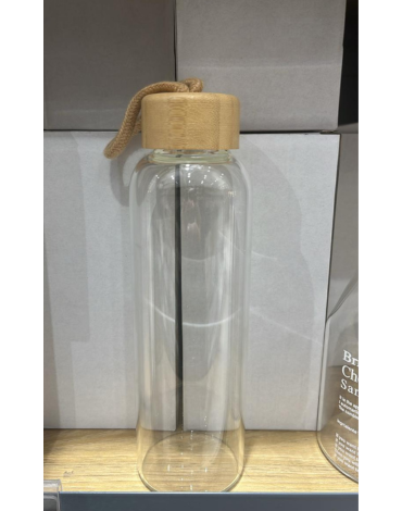 Botella de Vidrio Transparente x 3 Unds. Medida: 500 ml aprox.
