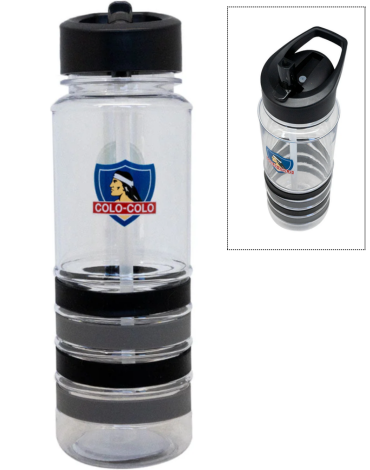 Botella Aro Diseño Colo Colo x 3 Unds.