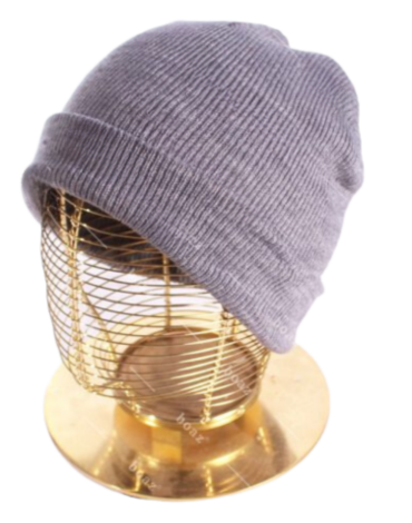 Gorro de Lana Clásico Color Gris Oscuro x 12 Unds. Talla: Estandar