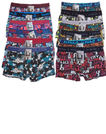 Bóxer de Adulto x 12 Unds.Tallas:  L - XL -XXL