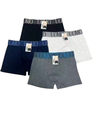 Bóxer de Algodón Colores Surtidos x 12 Unds. Talla: 32 - 34 - 36 - 38