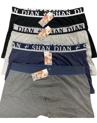 Bóxer Elasticado Shandian Talla Especial Colores Surtidos x 12 Unds. Talla: 3XL - 6XL