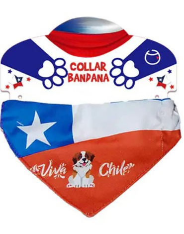 Bandana para Mascotas Fiesta Patrias x 12 Unds.Talla : S