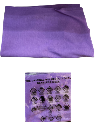 Bandanas de Poliéster Color Morado x 24 Unds. Talla: Estándar.