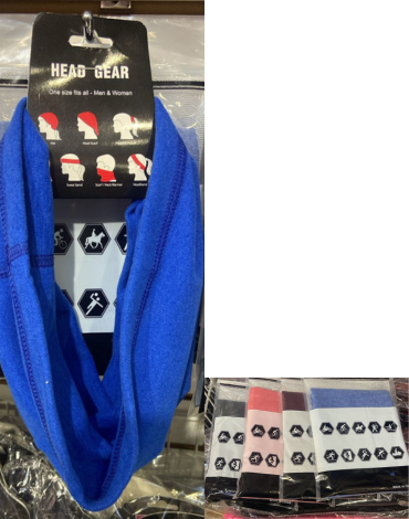 Bandanas Micro Polar de Dama  Colores Surtidos x 12  Unds.