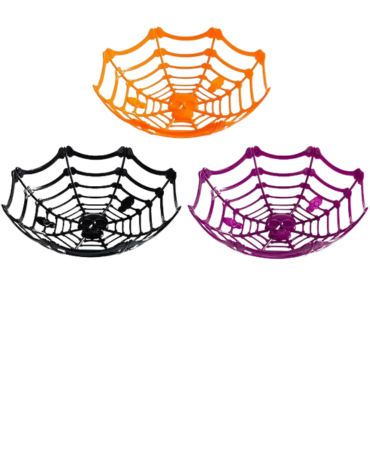 Bandeja de Plástico Halloween x 12 Unds.Medida: 27 cm aprox.