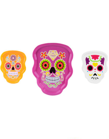 Bandeja de Plástico Halloween Modelos Surtidos x 6 Unds.Medida: 27 x 36 cm aprox.