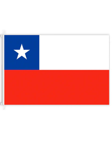 Bandera de Chile x 12 Unds. Medida: 90 x 60 cm aprox.