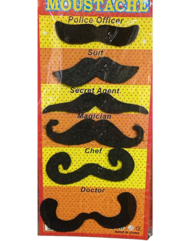 12 Set de Bigotes Modelos Surtidos (1 Set : 6 PCS)