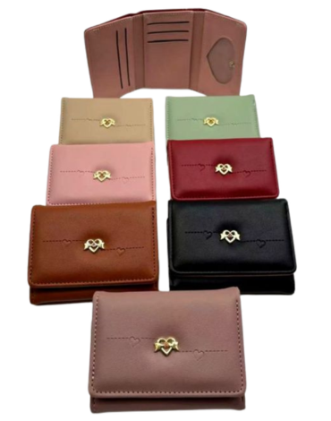 Billetera de Mujer Colores Surtidos x 12 Unds.Medida: 11 x 9 cm aprox.