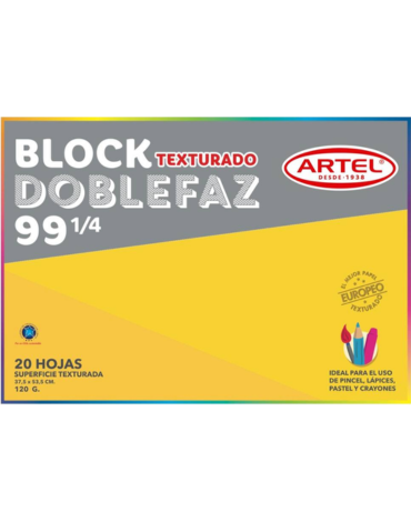 Block de Dibujo 99 1/4 de 120 G x 3 Unds. Medidas: 37,5 * 53,5 cms aprox.