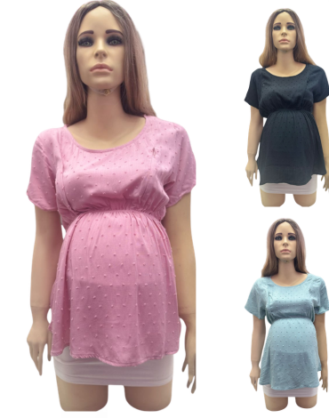 Blusa Lactancia con Cierre Colores Surtidos x 3 Unds Talla: M - L