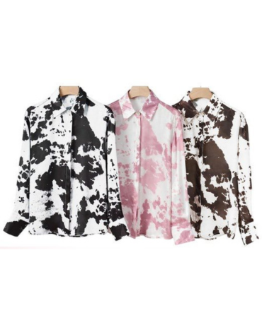 Blusa de Satín Colores Surtidos x 12 Unds. Talla: S - M - L - XL