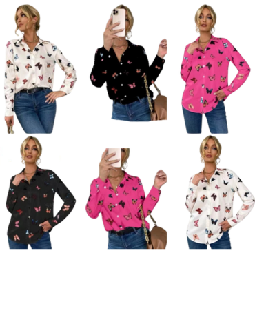 Blusas de Dama  Colores Surtidos x 4 Unds.