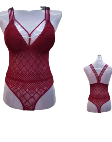 Body con Encaje Colales de Dama x 12 Unds.Talla: Estándar