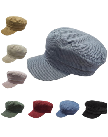 Boinas de Mujer con Visera Colores Surtidos x 6 Unds.Talla: Estándar