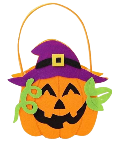 Bolsa Calabaza de Halloween Modelos Surtidos  x 12 Unds.