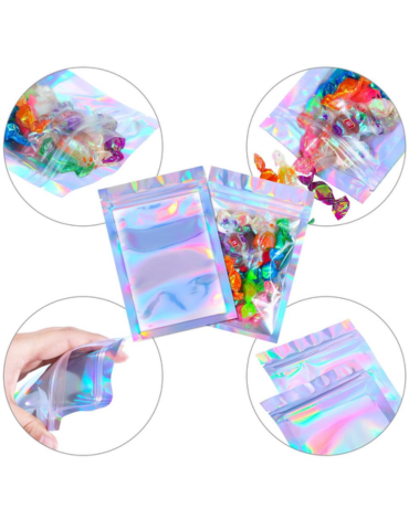 Bolsa Holográfica Multi Uso x 200 Unds. Medida: 12 x 20 cm aprox.