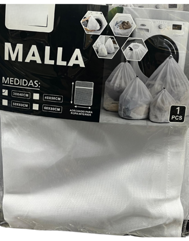 Bolsa Malla para Lavadora x 6 Unds.Medidas: 60 x 80 cm aprox