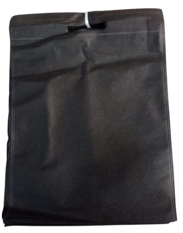 Bolsa TNT Reutilizable Color Negro x 90 Unds. Medida: 30 x 40 cm aprox.