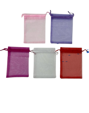 Bolsa de Organza Colores Surtidos x 300 Unds. Medida: 9 x 12 cm aprox.