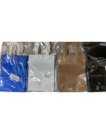Bolsa de Papel (Elegir Color) x 36 Unds. Medida: 15 x 21 x 8  cm aprox.