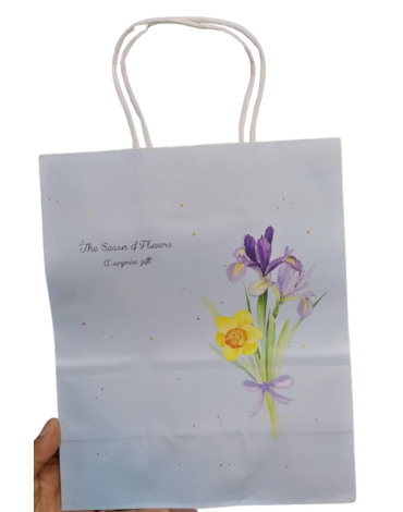 Bolsa de Regalo de Papel Kraft x 60 Unds. Medida: 27x 22 x 11 cm aprox.