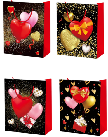 Bolsa de Regalo Colores Surtidos x 24 Unds. Medida: 18 x 24 cm aprox.