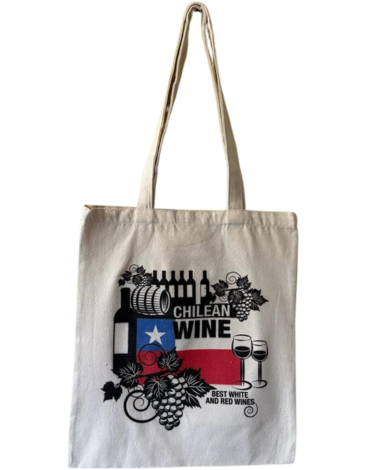 Bolsa de Compras Reutilizable Vino Chileno x 12 Unds.