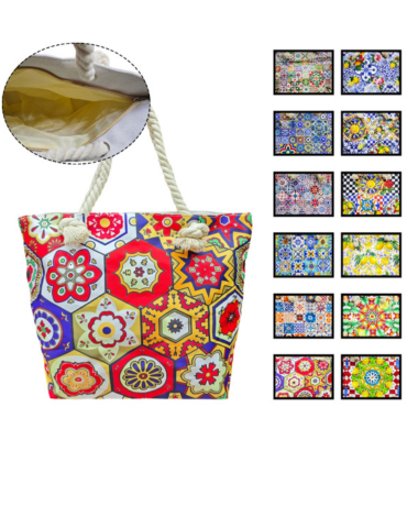 Bolso de Verano con Diseño x 12  Unds.Medida: 45 x 13 x 33 cm aprox.
