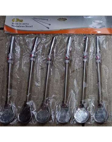 4 Set de Bombillas para Mate Pequeña (1 Set Trae: 6 PCS)