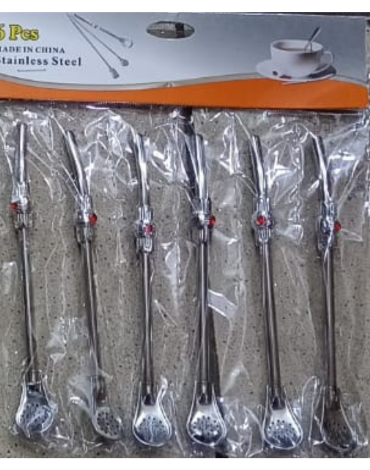 4 Set de Bombillas para Mate Grande (1 Set Trae: 6 PCS)