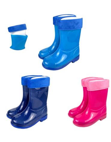 Bota de Agua para Niños Colores Surtidos x 36 Pares Talla: 30 al 35