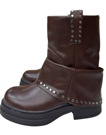 Botas de Dama Eco Cuero Color Único x 8 Pares.Talla: 35 al  40