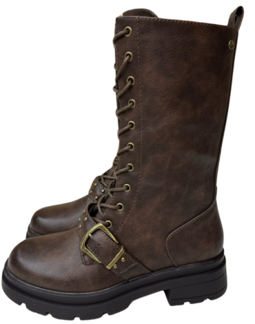 Botas de Dama Eco Cuero Color Único x 8 Pares.Talla: 35 al  40