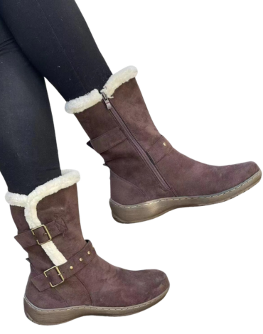 Botas de Gamuza para Mujer Color Único x 8 Pares. Talla: 36 al 40