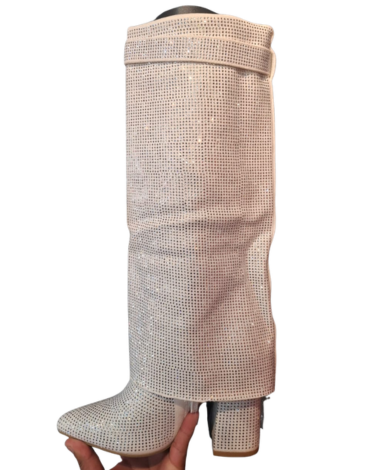 Botas de Mujer con Brillo Color Único x 6 Pares.Talla: 35 al  40