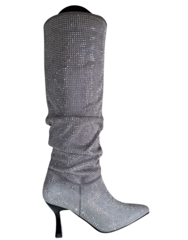 Botas de Mujer con Brillo Color Único x 8 Pares.Talla: 35 al  40