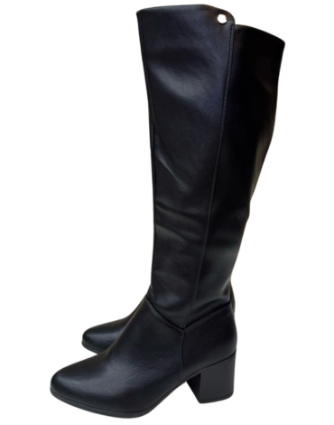 Botas de Dama Eco Cuero Largas Color Único x 8 Pares.Talla: 35 al  40
